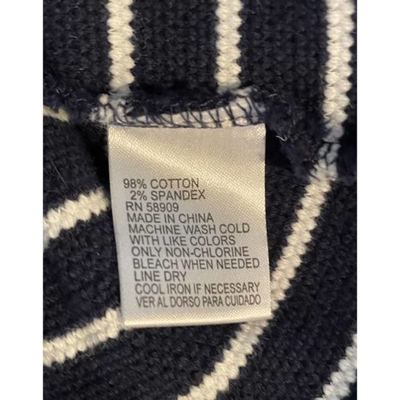 Alex Marie Size XL Sweater‎ Dress 3/4 Sleeves Black White Stripe with Pockets - Picture 5 of 5